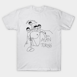 Turing & Clayton and two refugee children by 9JD T-Shirt